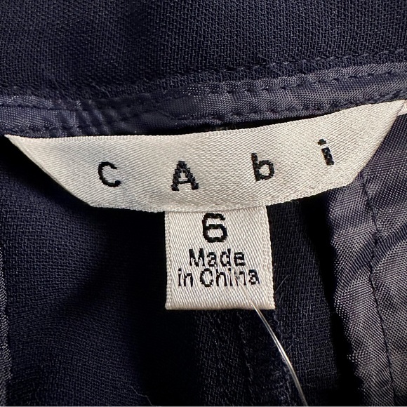 NWT CAbi Factory PR Trouser Midnight in Paris Navy Blue Dress Pant Size 6 - Picture 3 of 16